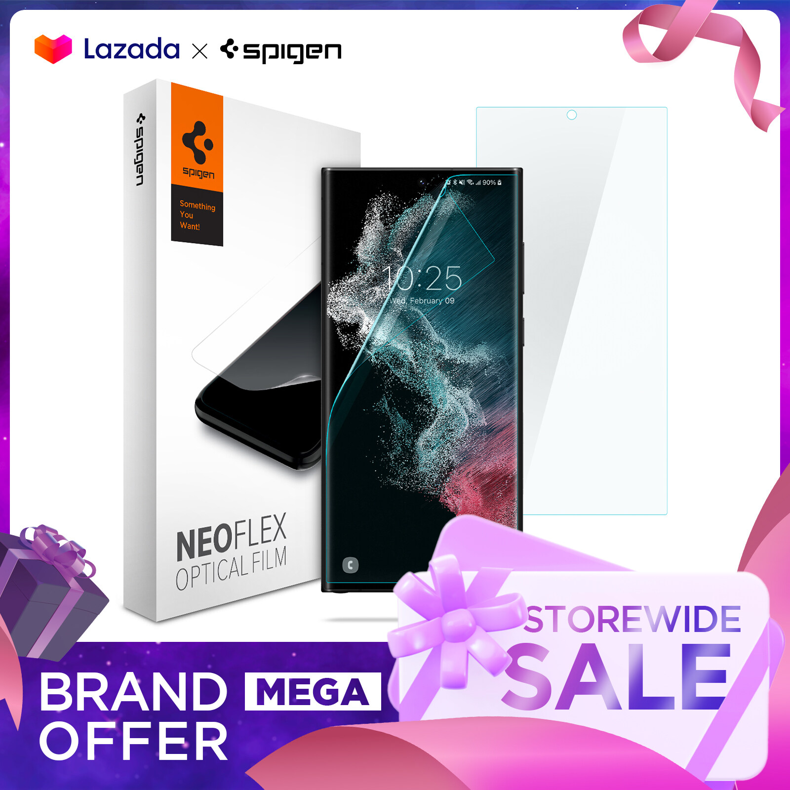 SPIGEN 2Pack Screen Protector for Galaxy S23 Ultra / S22 Ultra / S21 Ultra [Neo flex] Edge-to-Edge Coverage Flexible Film for Curved Screens / Samsung Galaxy S23, S22, S21 Ultra Screen Protector