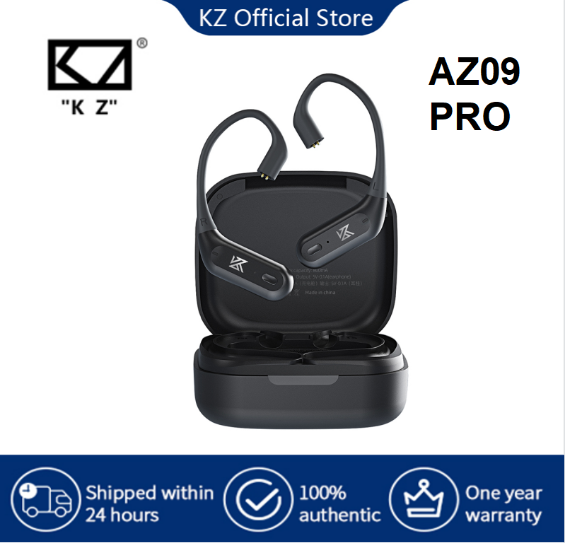 KZ AZO9 PRO Upgraded Bluetooth Ear Hook 0.75/0.78mm Universal Gaming Headset Low Latency High Performance Long Battery Life