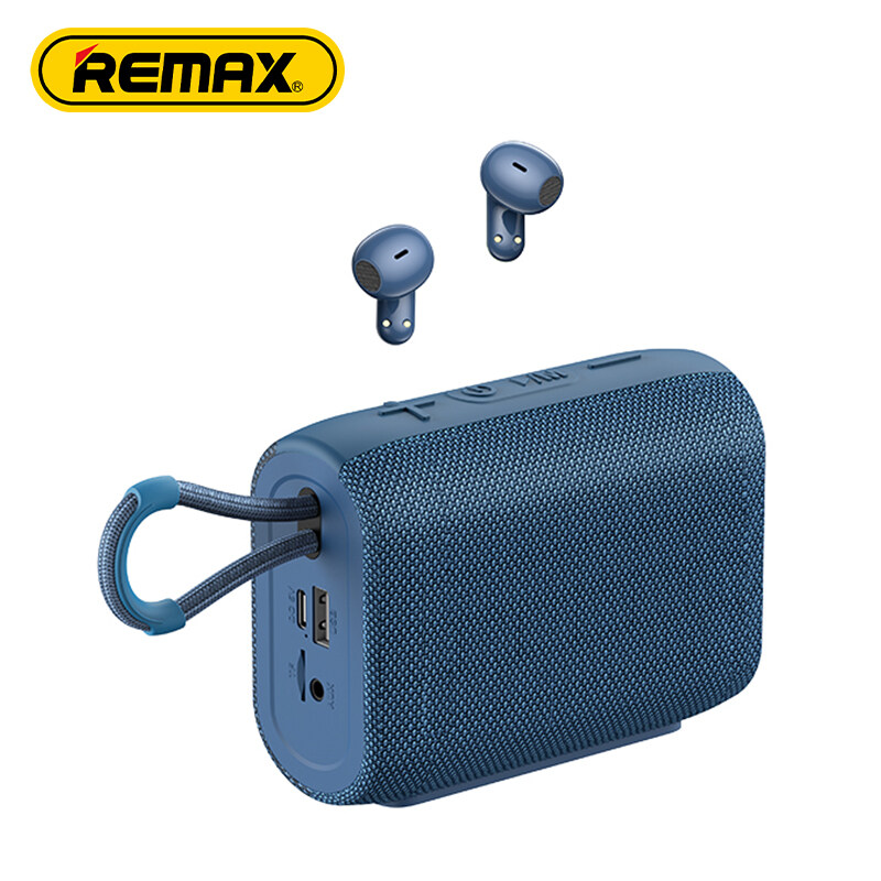 Remax RB-M17 Bluetooth Speaker BT5.3 Portable Speaker Wireless Bluetooth Speaker with TWS Earphones
