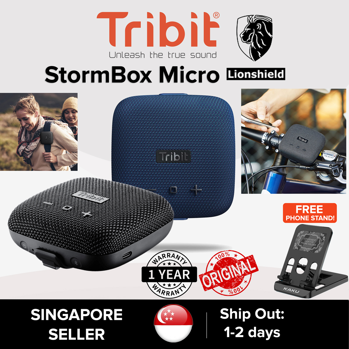 [SG] Tribit StormBox Micro Outdoor Bluetooth Speaker – Best for Bicycle/Hiking